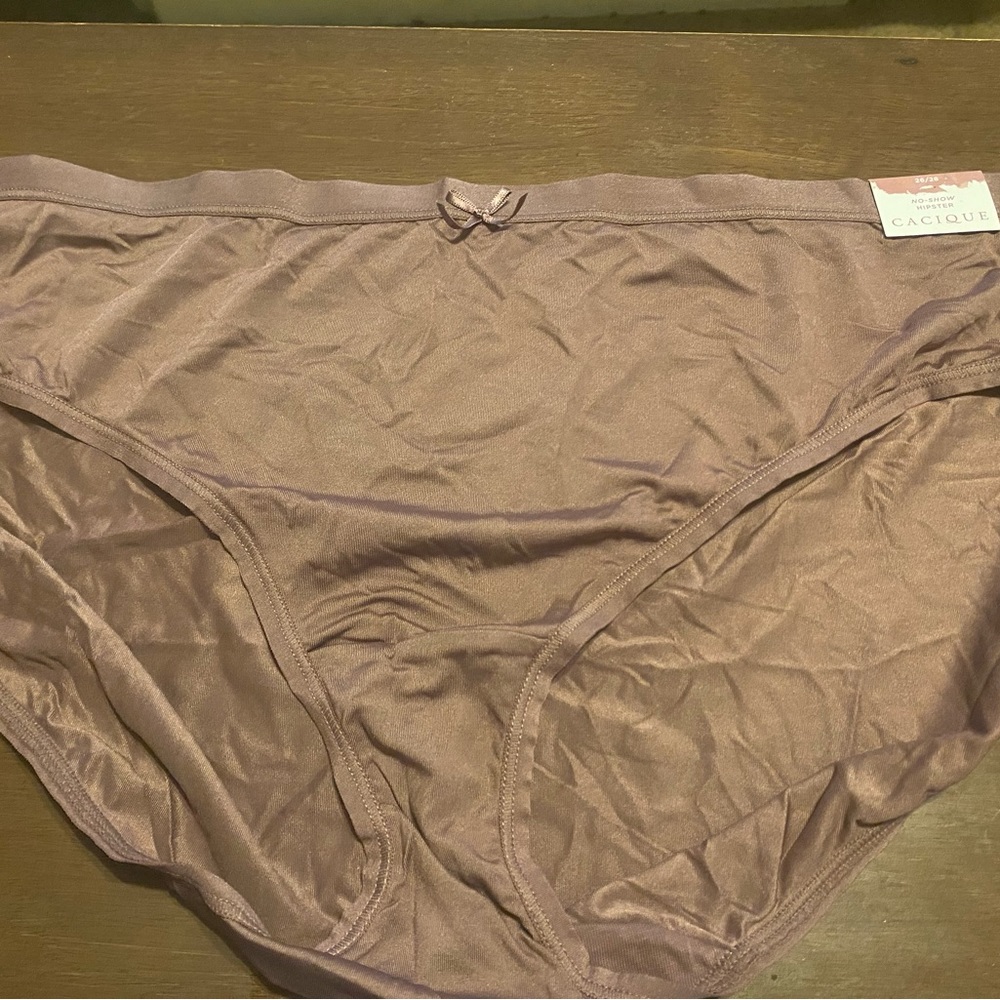 NWT Cacique Taupe No-Show Hipster Panty 26/28